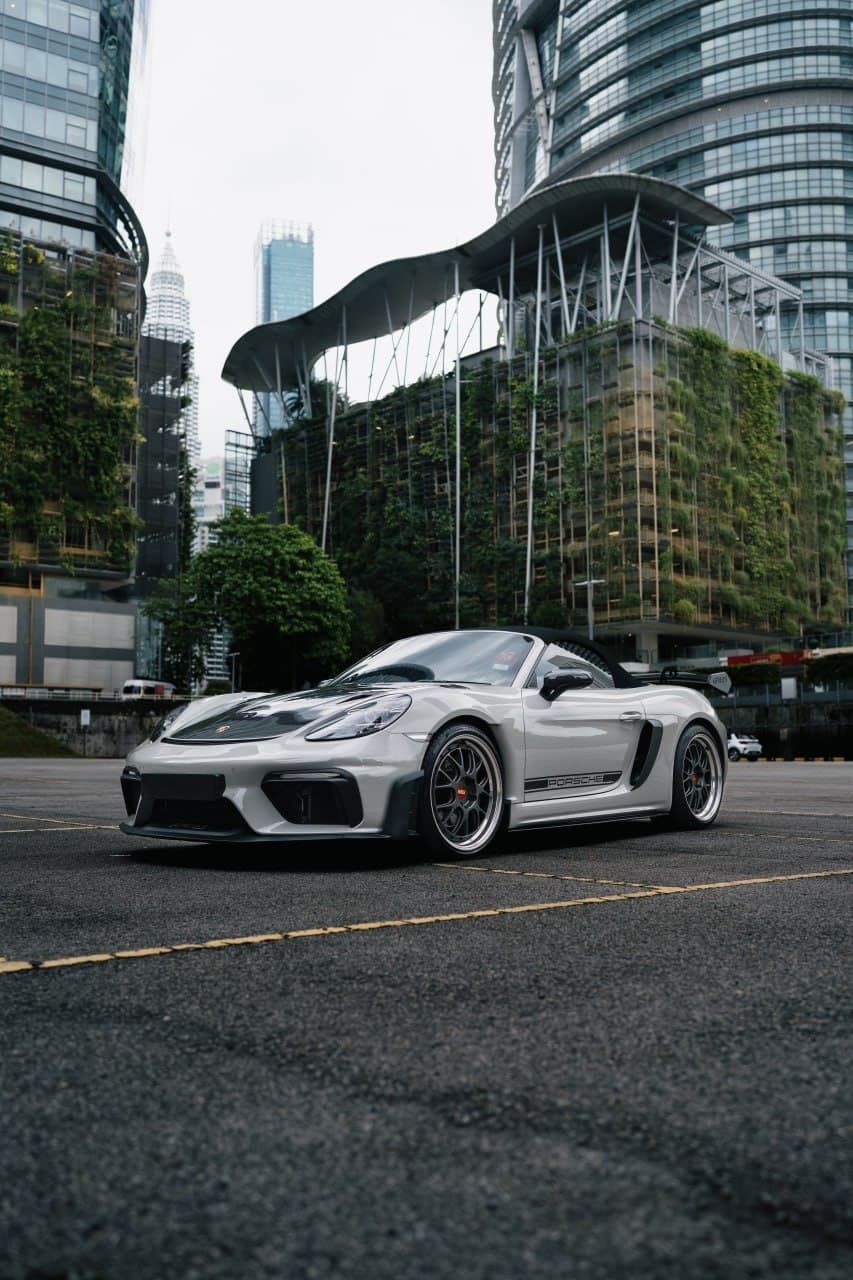 2022 Porsche 718 Spyder available for visitor self-drive hire in Kuala Lumpur