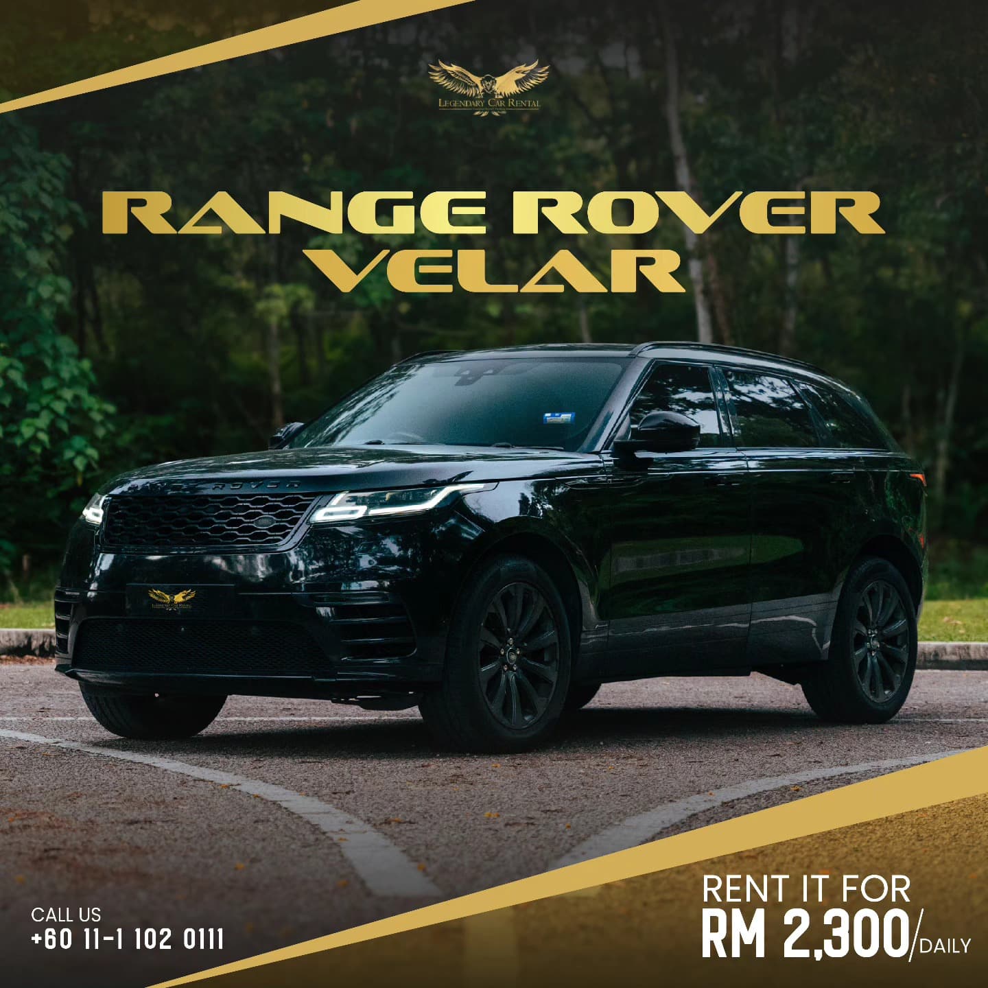 Range Rover Velar available for visitor self-drive hire in Malaysia, recommended for the Kuala Lumpur to Kuala Selangor drive